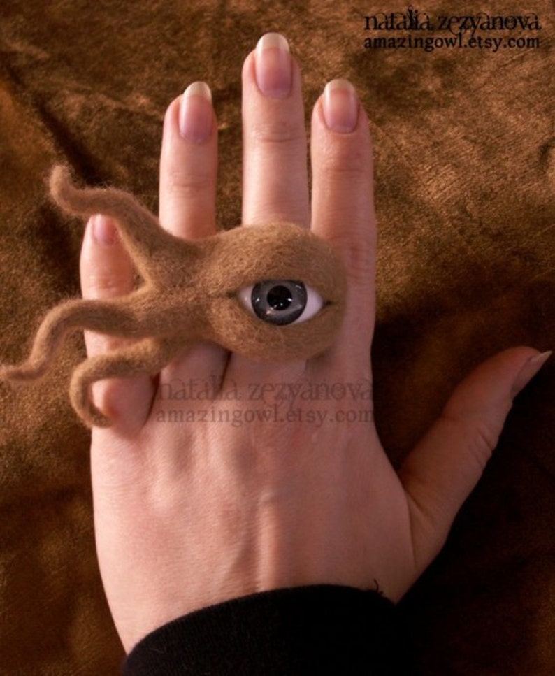 Watching You Mysterious Mad Eye Ring Custom Made For You image 3