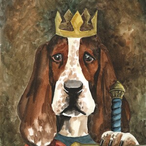 11x14 Custom Dog Portrait in Watercolor image 2