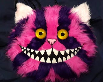 Cheshire Cat pink and purple shoulder bag