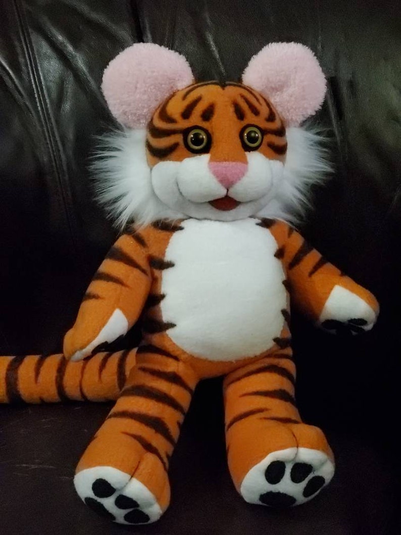Rugby Tiger Plush Etsy