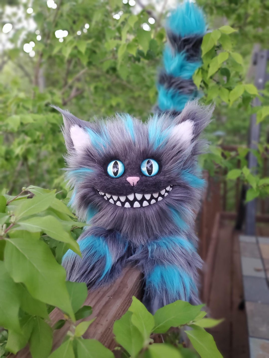 20インチのチェシャ猫のぬいぐるみ - 受注生産 - Etsy 日本