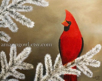 Winter Cardinal - 8x10" fine art print