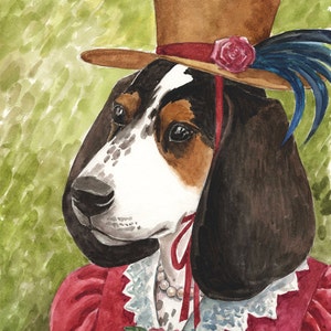 11x14 Custom Dog Portrait in Watercolor image 3