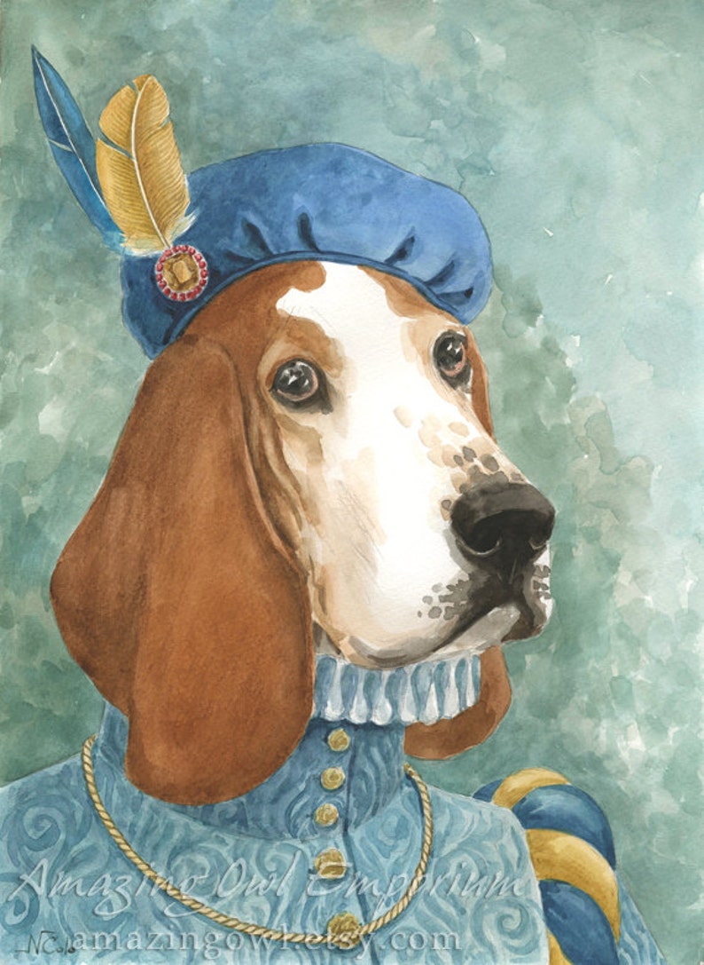 11x14 Custom Dog Portrait in Watercolor image 1