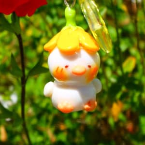 Duck with Flower hat | Polymer Clay | Handmade