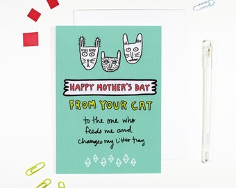 Happy Mother's Day From Your Cat Card