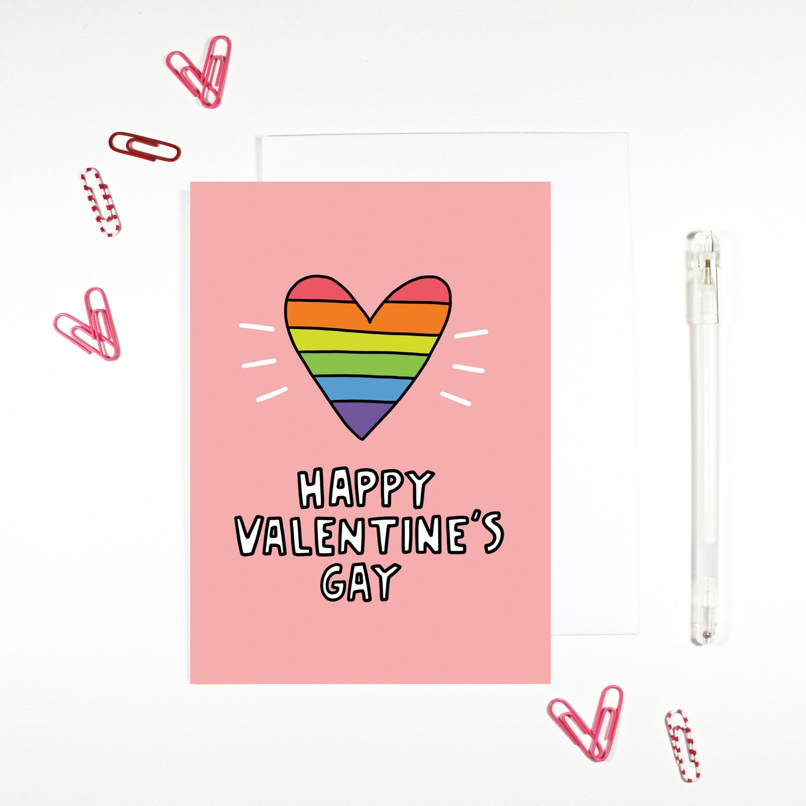 Happy Valentine's Gay Valentine Card | Etsy