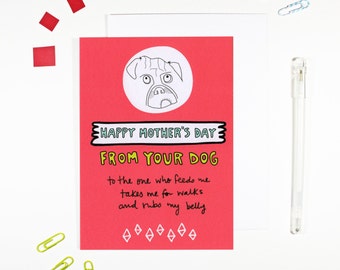 Happy Mother's Day From Your Dog Card