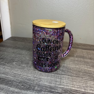 Snow globe glass tumbler GLITTER