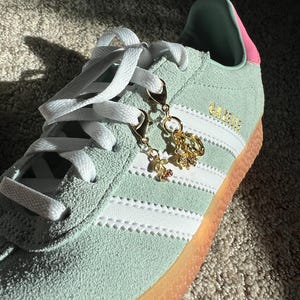 Mini cerezas, mini dijes para zapatos con forma de lágrima: dijes dorados, dijes para zapatillas, personalización, dijes para zapatos para Adidas y Golden Goose