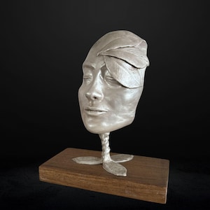 Handmade Abstract Face Sculpture