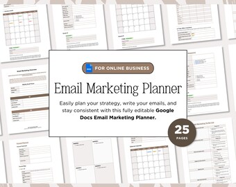 Email Marketing Planner Google Docs