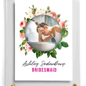 Tarjeta de boda moderna / Estuche y soporte para tarjetas / Recuerdos para fiestas de bodas / Tarjeta de boda rosa / Tarjeta de boda brillante / Tarjeta de anuncio / Tarjeta de novia