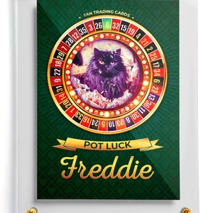 Tarjeta coleccionable de gato / Tarjeta + Estuche de acrílico / Tarjeta de dueño de gato / Tarjeta coleccionable de gatito / Tarjeta de gatito coleccionable / Tarjeta de gatito personalizada