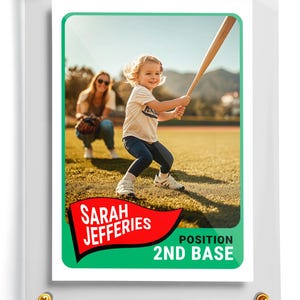 Kaart van het babyhonkbal | Babyteamkaart | Kindersportkaart | Home Run-babykaart | MLB-babykaart | Batter Up-babykaart | Kaart met babystatistieken