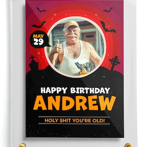 Spooky Fan Card | Retro Trading Card | Card For Grandpa | Custom Fun Card | Family Love Card | Custom Birthday Gift | Dad Trading Card