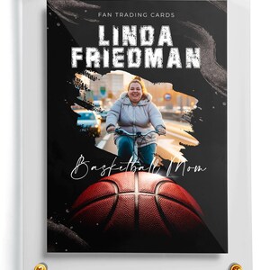 Basketball-Fan-Karte | NBA Karte erstellen | Basketball Mom Karte | Personalisierte Karte Fan Rookie Karte | Individuelle Geburtstagskarte | Spezielle Mom Karte