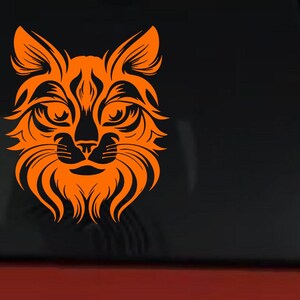 Maine Coon Cat Feline Car or Truck Vinyl Window Decal Sticker image 11