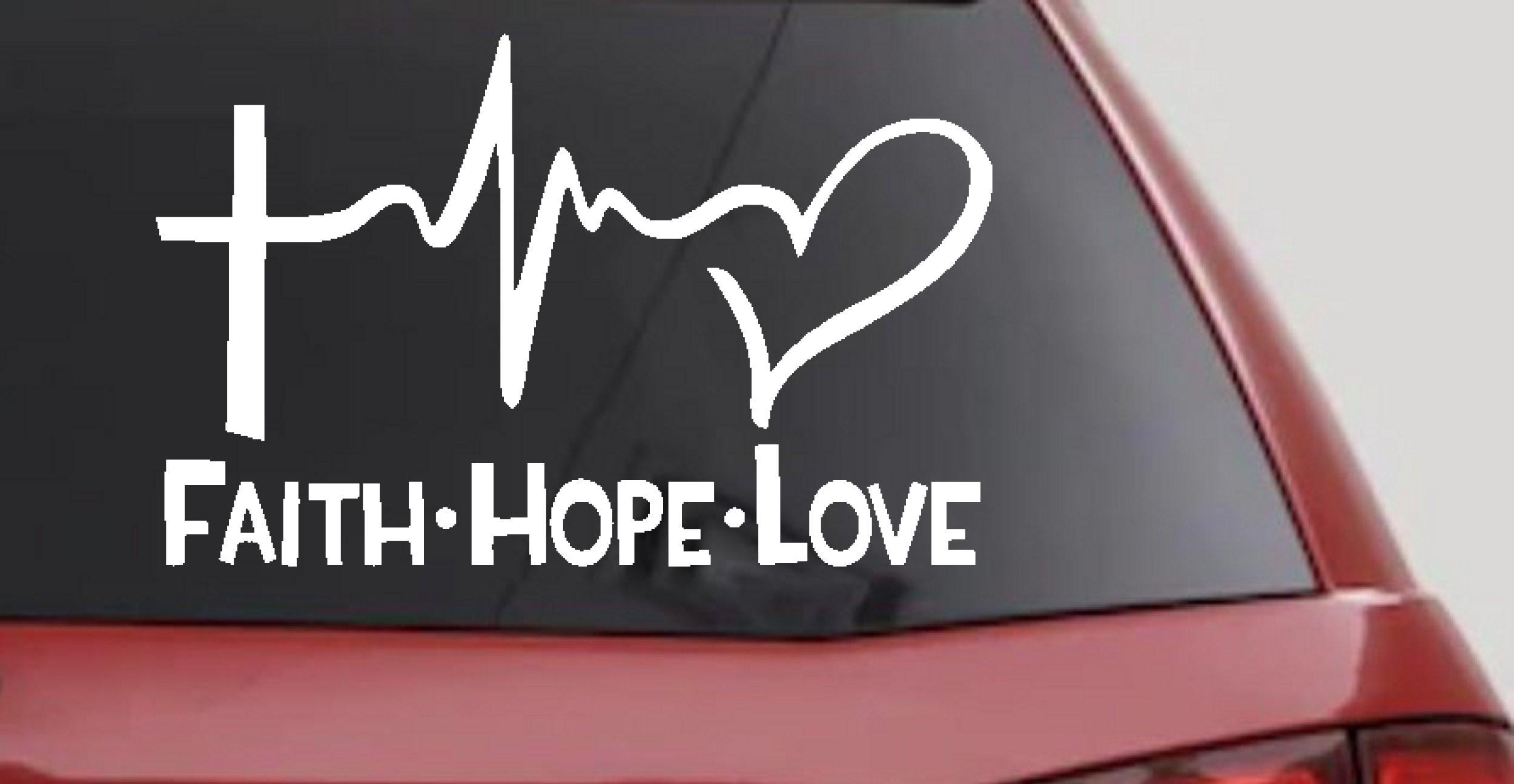 Oracal 'BLESSED' Vinyl Windshield Brow Decal - Faith-Based Sticker For Car, Truck, SUV - Multiple Placement Options