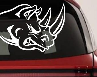 Bad Rhino Vinyl Car Decal Rhino Sticker Truck Window 6in X 8.5in