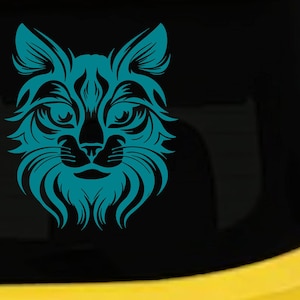 Maine Coon Cat Feline Car or Truck Vinyl Window Decal Sticker image 9