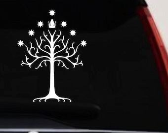 Tree of Gondor Decal - Vinyl Car Window Laptop Sticker