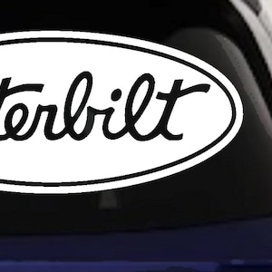 Peterbilt Logo Decal: Car Truck Window Laptop Sticker (10in X 4.3in)