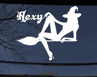 Hexy Sexy Witch Vinyl Decal Sticker - Car, Truck, Window