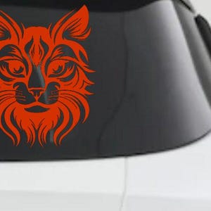 Maine Coon Cat Feline Car or Truck Vinyl Window Decal Sticker image 8