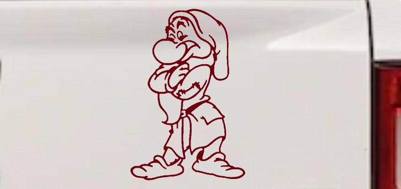 Grumpy Dwarf Car Decal: Truck, Window, Laptop Sticker 6in X 4.0in - Etsy