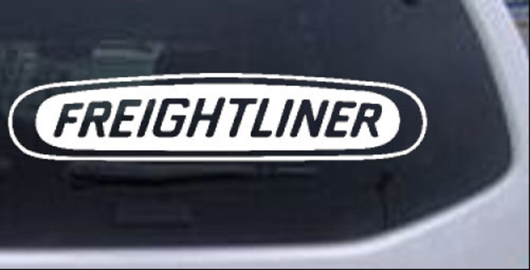 10in X 2.3in Freightliner Logo Car or Truck Window Laptop Decal Sticker
