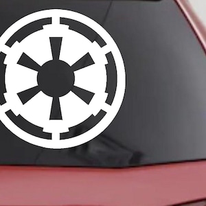 Galactic Empire Emblem Decal - Star Wars Car, Truck, Laptop Sticker  4in X 4in