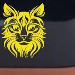 Maine Coon Cat Feline Car or Truck Vinyl Window Decal Sticker image 13