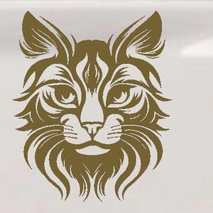 Maine Coon Cat Feline Car or Truck Vinyl Window Decal Sticker image 5