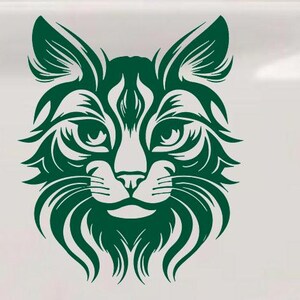 Maine Coon Cat Feline Car or Truck Vinyl Window Decal Sticker image 7