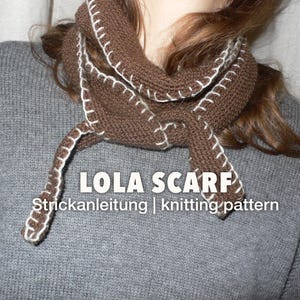 Lola Schal, Strickanleitung Dreieckstuch, deutsch, english