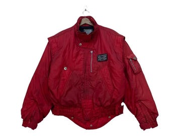 Vintage KISS Racing Team Bomber Jacket, Red, Large - Etsy