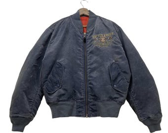 Vintage Uniqlo MA-1 Bomber Jacket Japanese Brand Military Style