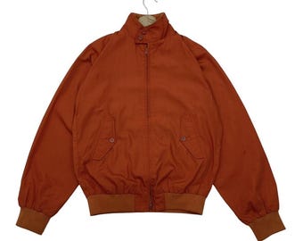 Vintage 80s Baracuta G9 Khaki Tan Harrington Jacket Size 42L 42