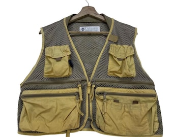 COLUMBIA PFG Fishing Vest Jacket Men's Medium Vintage 90's - Mesh