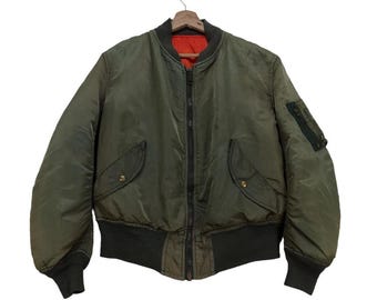 Vintage 90s Nepuca Bomber Ma 1 Flight Jacket - Etsy