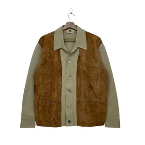 Very Rare 70s Vintage Tokyo Gross Jacket Hybrid Leather Jacket