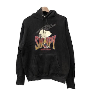Vintage Snoppy Sweatshirtt Pullover Hooded Sweatshirt
