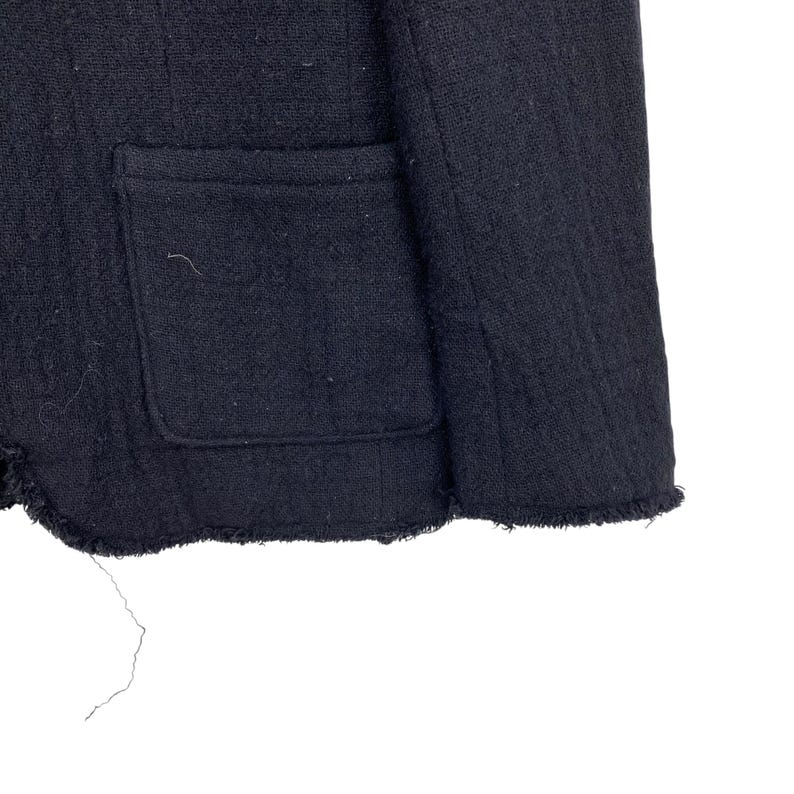 Avant Garde Mala Vita Frayed Edge Wool Blazer, Deconstructed Distressed ...