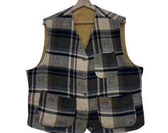 Vintage Malboro Classics Reversible Vest Jacket Detachble Button