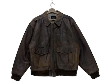 Rare Vintage Avirex Type A-2 Leather Jacket - Etsy