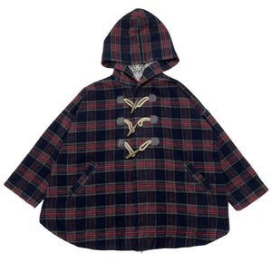 Ne-Net Issey MIyake Duffle Checked Baggy Hoody Jacket