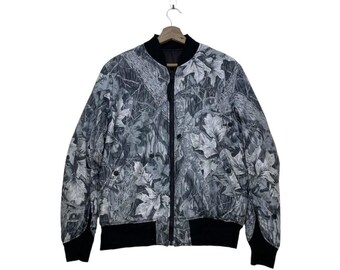 PPFM　Reversible Bomber Flight Jacket Vintage PPFM Flying Camo Reversible Jacket - Etsy