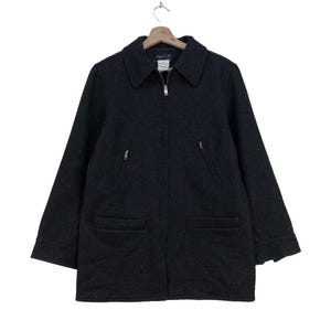 Vintage Agnes B Wool Coat Jacket Made in France Men's Large