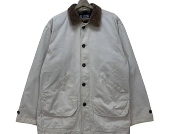 Vintage 90's BARN Coat Italian Lands' End Hunting Jacket Chore